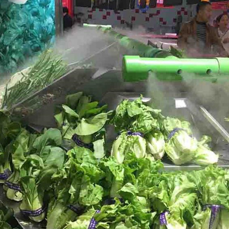 超市蔬菜保鲜的秘密 蔬菜保鲜喷雾加湿机